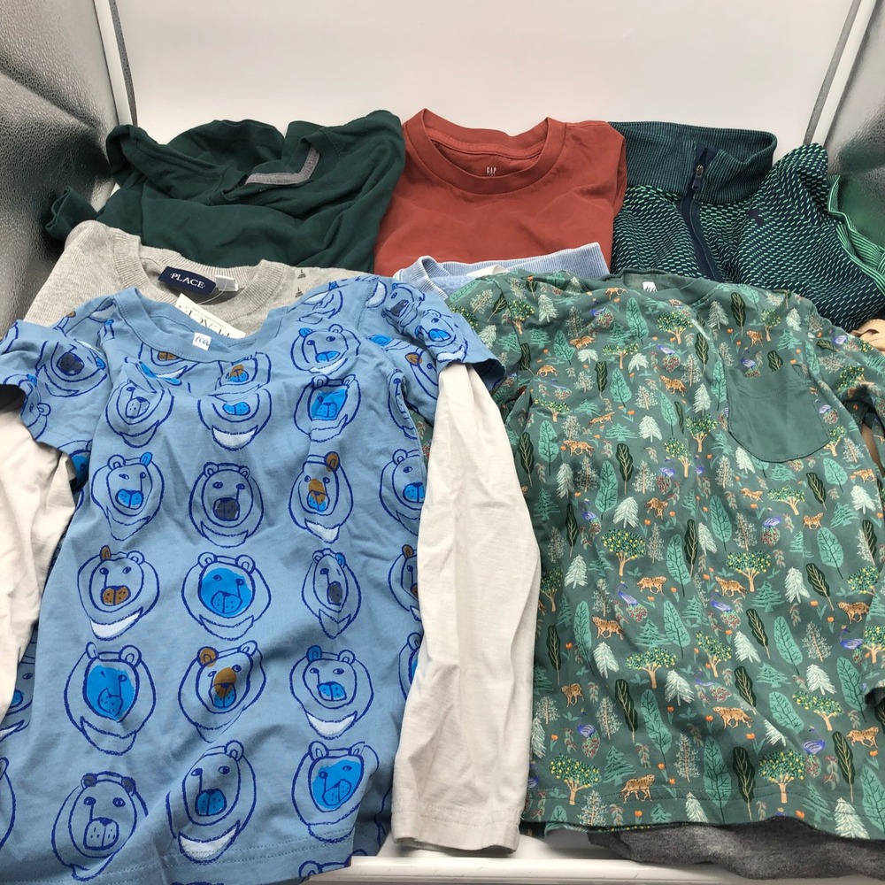 Boys Size 10-12 (L) Long Sleeve T-Shirts BUNDLE Sweater Gap Jordan Tea - Picture 2 of 11